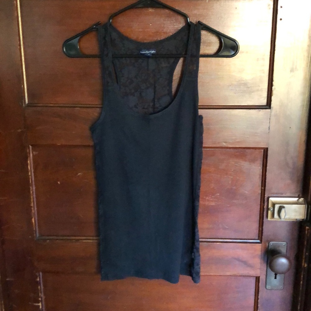 ae lace back tank